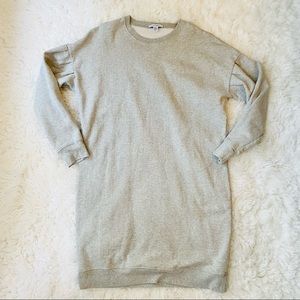 PURE NAVY Light Gray Sweater Dress Sz M